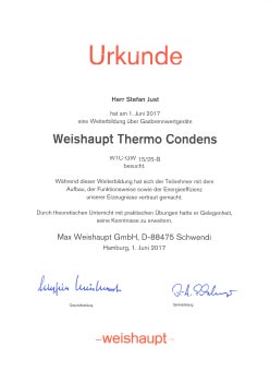 Weishaupt Schulung Thermo Condens Stefan Just
